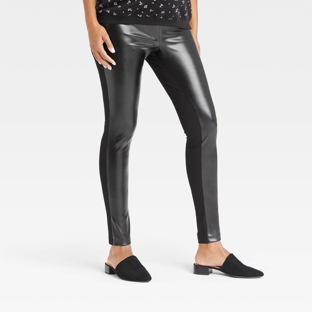 The Nines by HATCH™ Faux Eather Maternity Eggings
